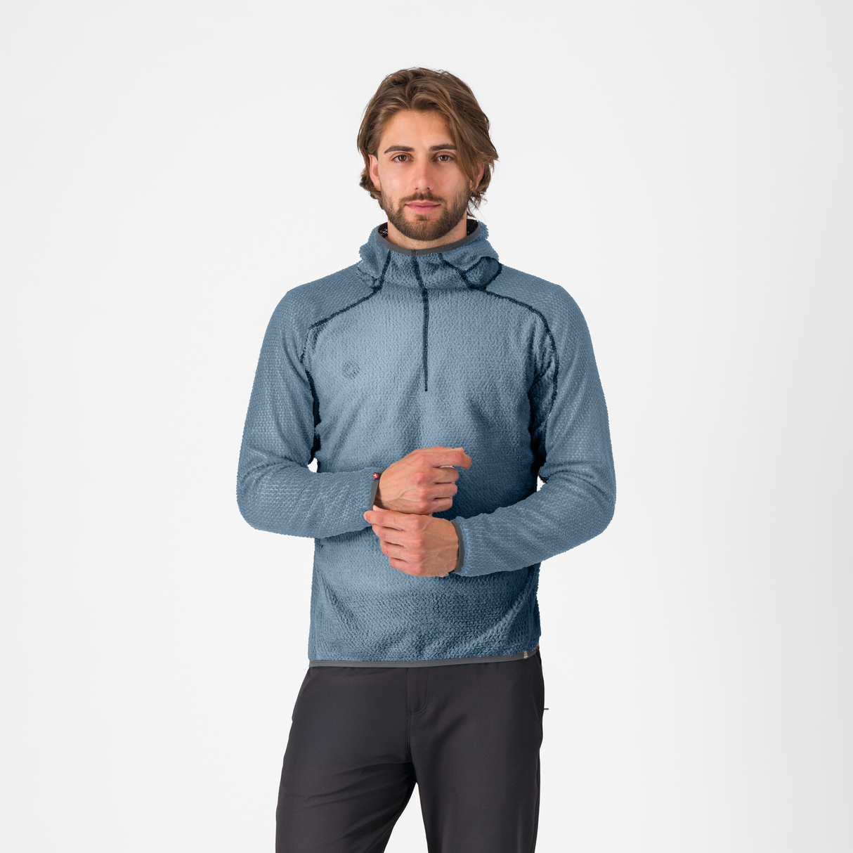 SUDADERA CON CAPUCHA DE FORRO POLAR CASTELLI ALPHA