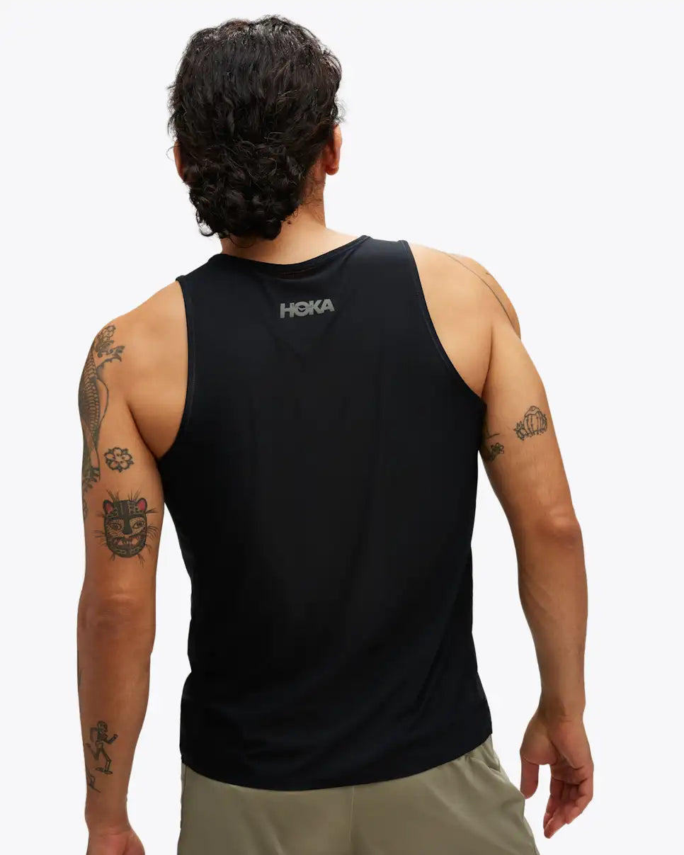 Hoka men's race day tank top |
