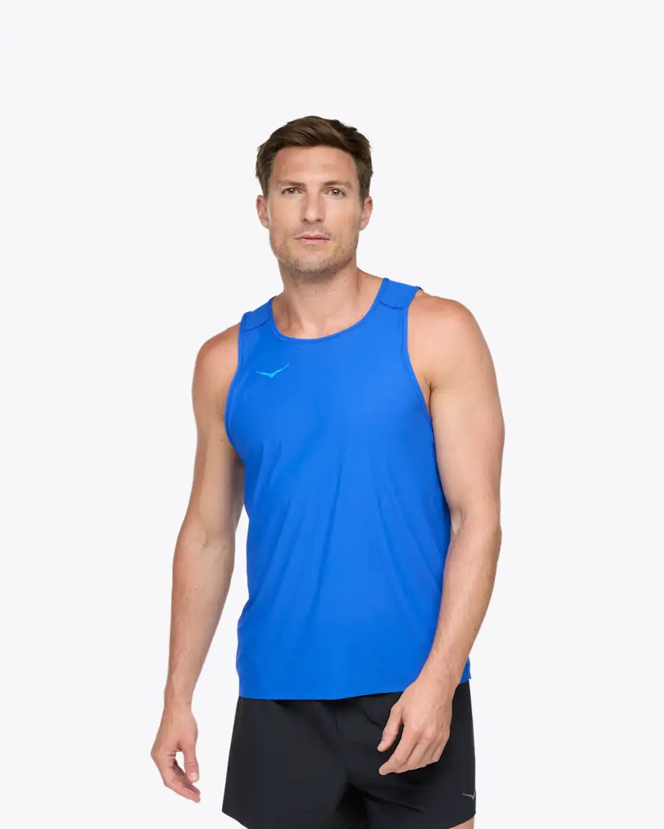 Hoka men's race day tank top |