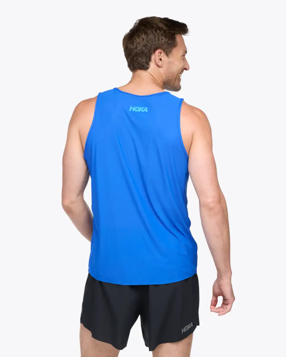 Hoka men's race day tank top |