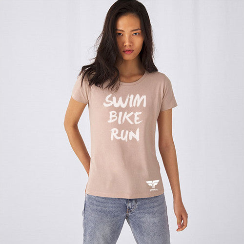Image Tshirt Swim Bike Run Triathlon Store - Femme | Triathlon Store /// Triathlon Store
