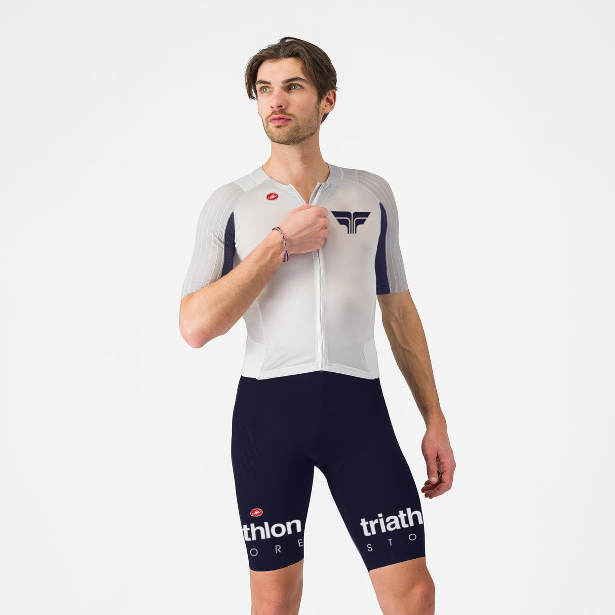 Sanremo 3 TS homme blanc navy | Castelli