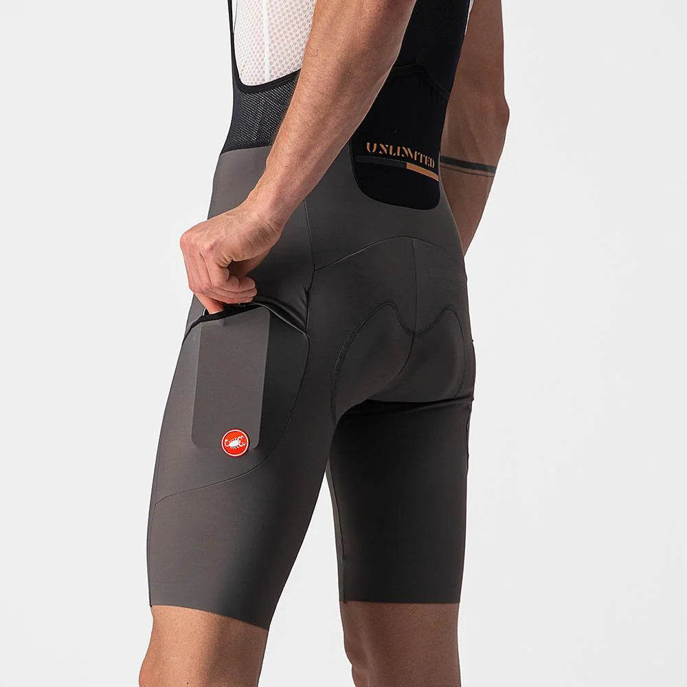 Culote corto con tirantes Unlimited Gravel - Hombre | Castelli