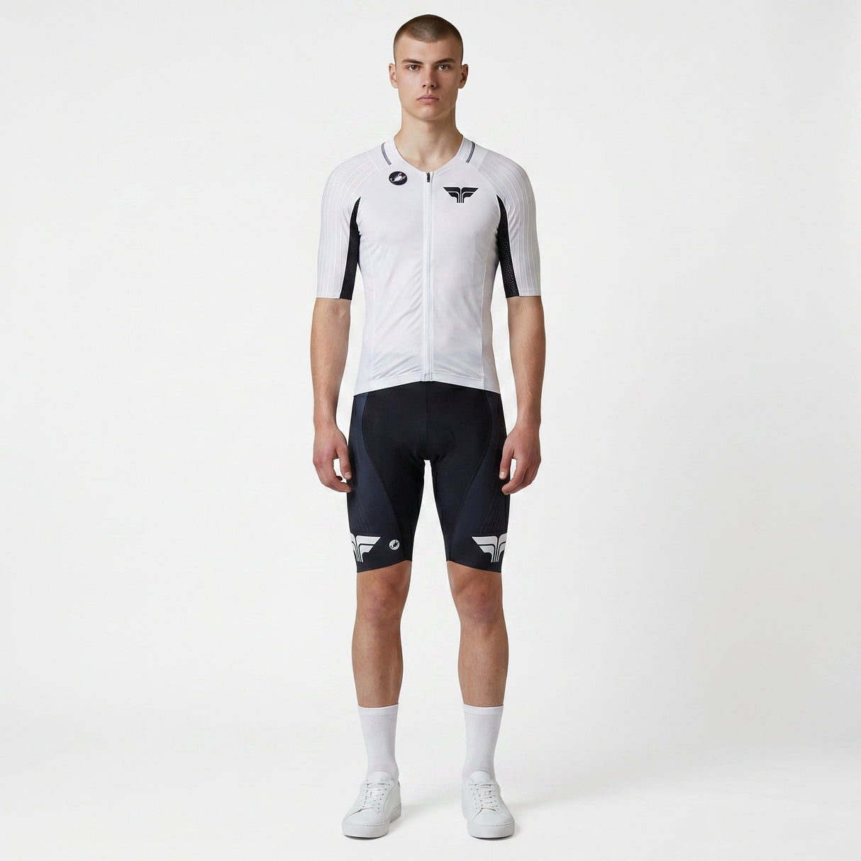 Sanremo 3 TS triathlon trisuit for men white navy | Castelli