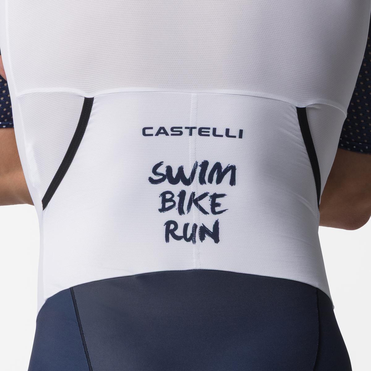 Sanremo 3 TS triathlon trisuit for men white navy | Castelli