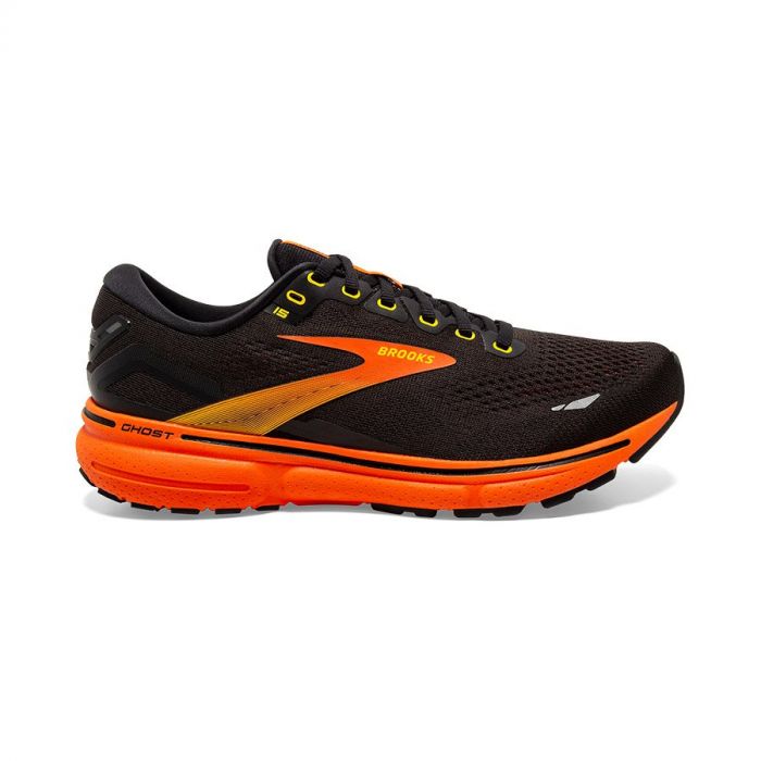 Brooks Ghost 15 Men Black Yellow Red