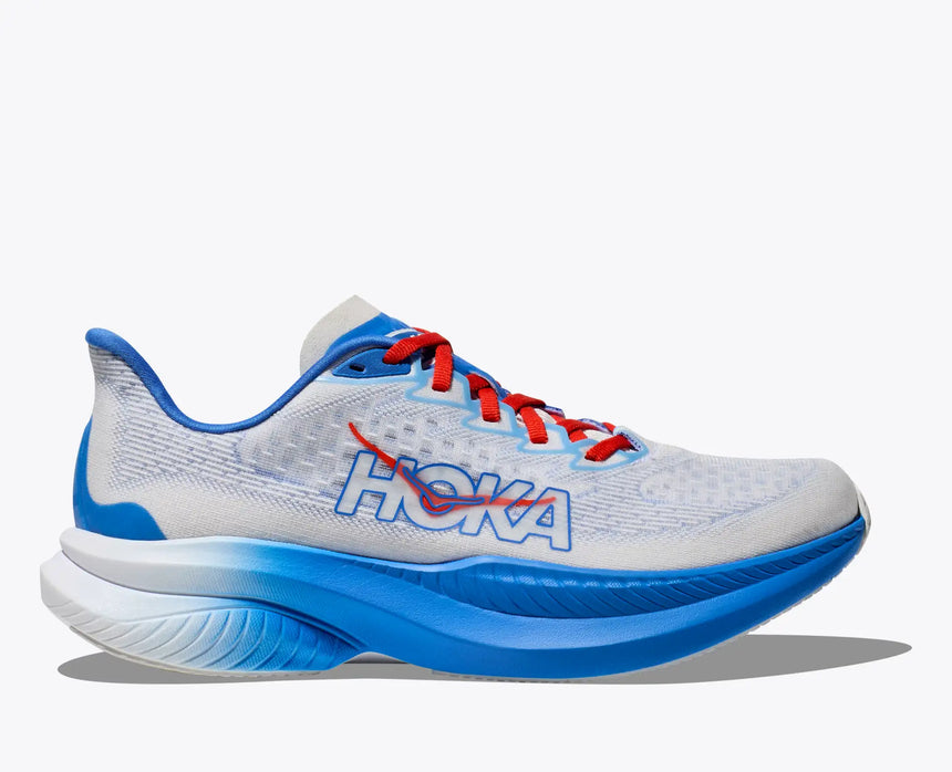 Hoka Mach 6 Men White Virtual Blue