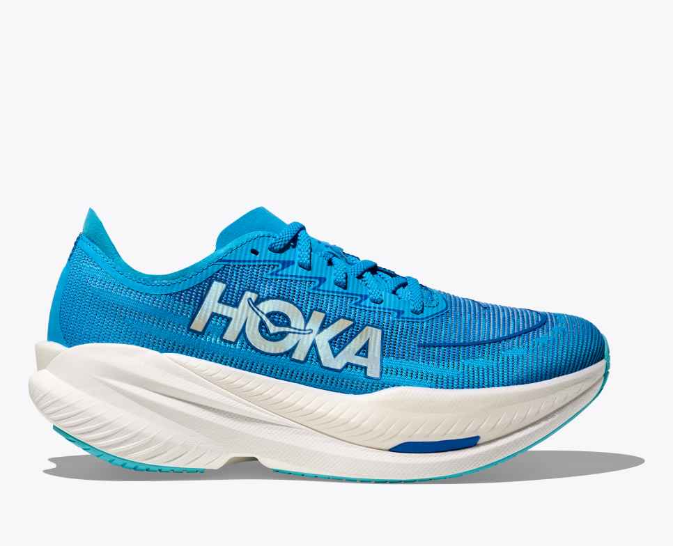 Hoka Mach X2 Men Black-Electric Aqua