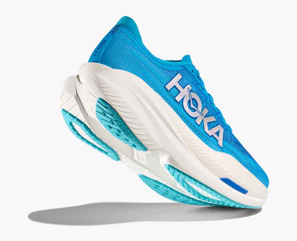 Hoka Mach X2 Men Black-Electric Aqua