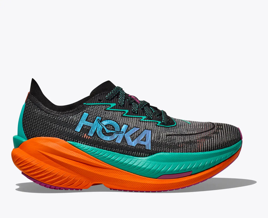 Hoka Mach X 2 Women Black-Electric Aqua