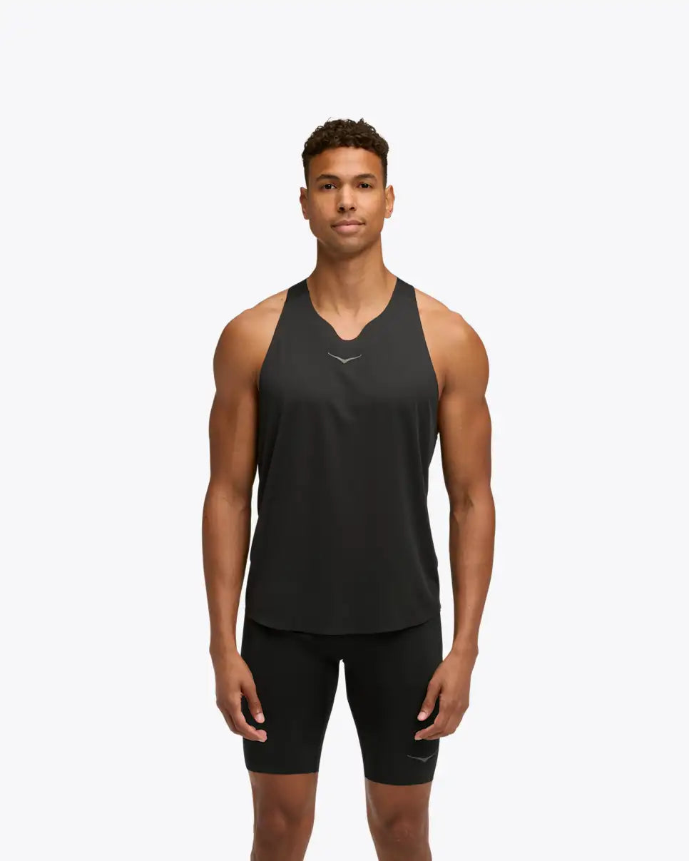 Hoka men's race day tank top |