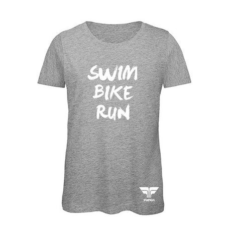 Image Tshirt Swim Bike Run Triathlon Store - Femme | Triathlon Store /// Triathlon Store