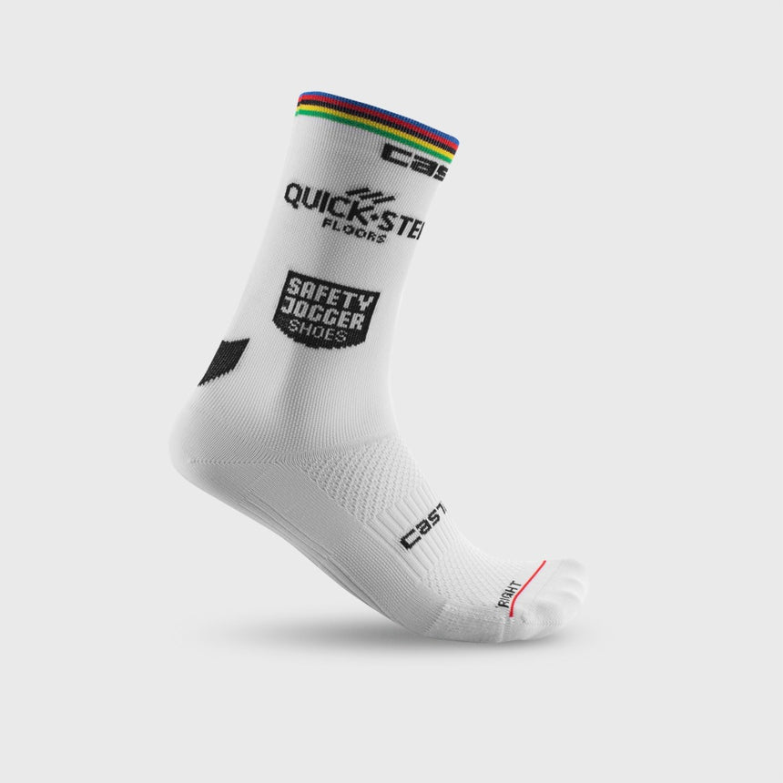 Image Chaussette Rosso Corsa Pro 15 Quickstep - Mixte | Castelli /// Triathlon Store