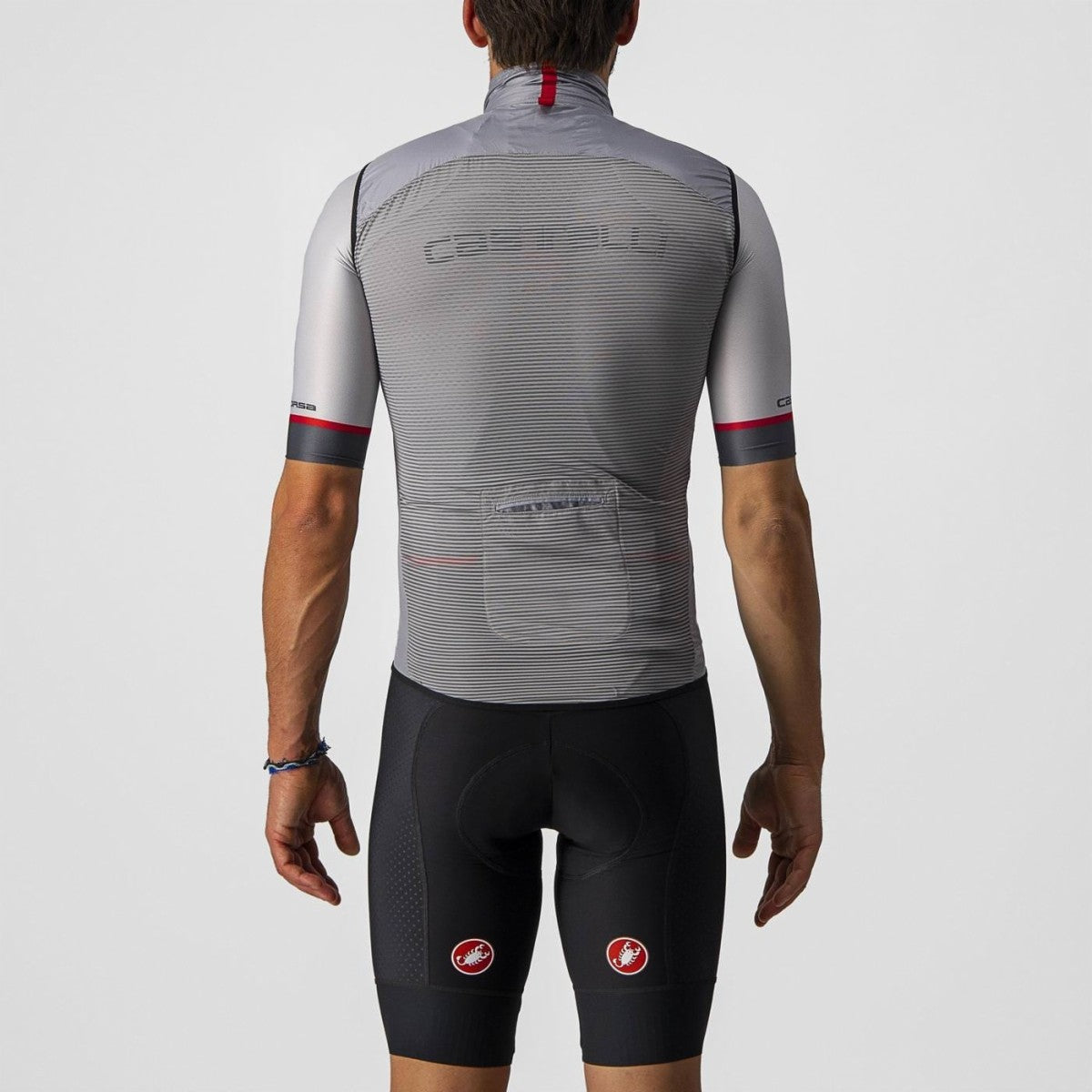 Black Pro Thermal Mid Vest Gilet Aria Homme Castelli /// Triathlon