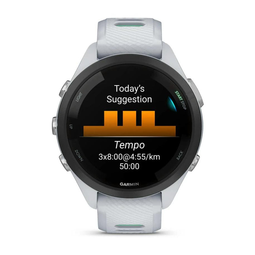 Image Forerunner 265s Music Blanc | Garmin /// Triathlon Store