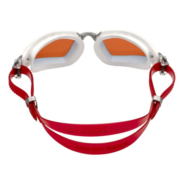 Image Kayenne Pro Blanc Gris Verres Mirroir Rouge | Aquasphere /// Triathlon Store