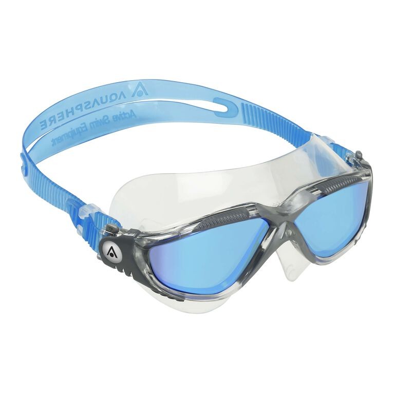 Image Vista Transp. Gris Verres Mirroir Bleu | Aquasphere /// Triathlon Store