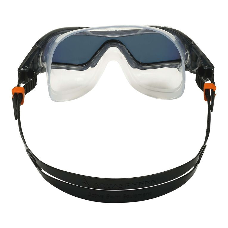 Image Vista Pro Noir Orange Titanium Miroir | Aquasphere /// Triathlon Store