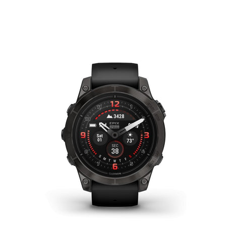 Image Epix Pro Sapphire 47mm Titane Carbon Gray ( Gen2 ) | Garmin /// Triathlon Store