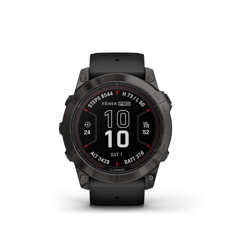 Image Fenix 7x Pro Sapphire Solar Titane Carbon Gray | Garmin /// Triathlon Store