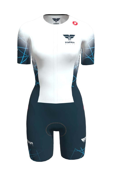 Image Sanremo 2 Triathlon Store Blanc Bleu - Femme | Castelli /// Triathlon Store