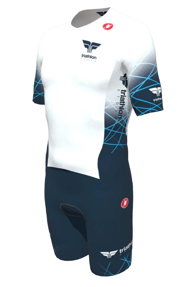 Image Sanremo 2 Triathlon Store Blanc Bleu 23 - Homme | Castelli /// Triathlon Store