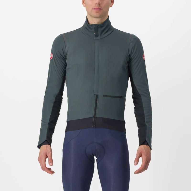 Veste Cycliste Castelli Thermodress Homme, Manches Longues, Taille 2XL – Idéale Pour Le Vélo Par Temps Frais