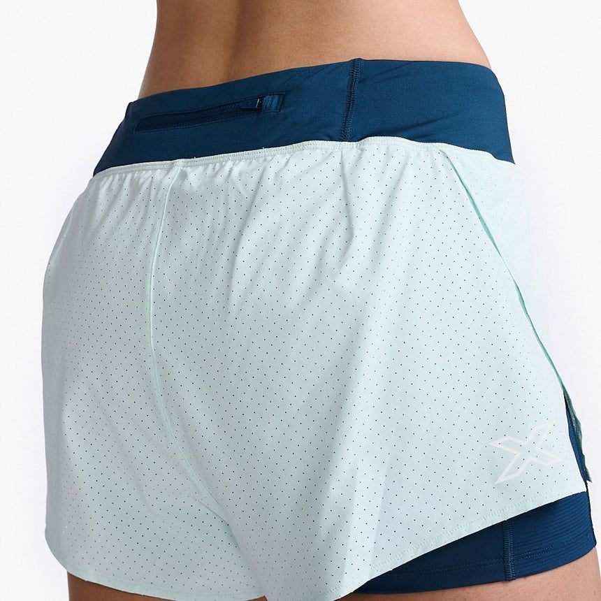 Image Short 2 En 1 Aero 4" - Femme | 2xu /// Triathlon Store