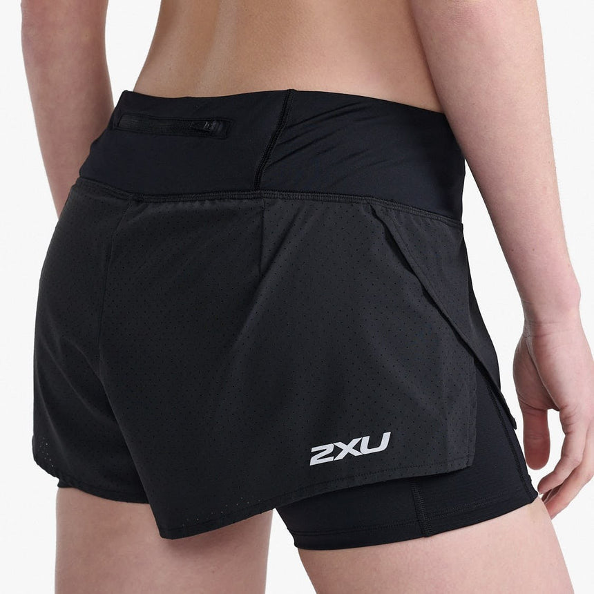 Image Short 2 En 1 Aero 4" - Femme | 2xu /// Triathlon Store