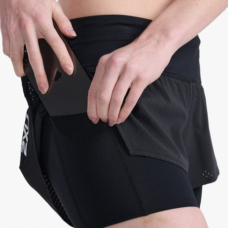 Image Short 2 En 1 Aero 4" - Femme | 2xu /// Triathlon Store