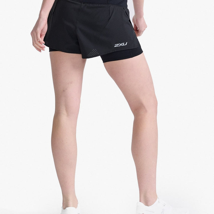 Image Short 2 En 1 Aero 4" - Femme | 2xu /// Triathlon Store