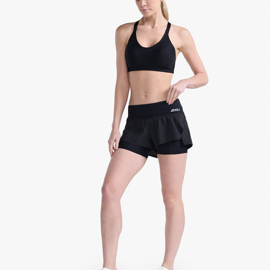 Image Short 2 En 1 Aero 4" - Femme | 2xu /// Triathlon Store