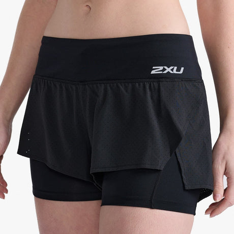 Image Short 2 En 1 Aero 4" - Femme | 2xu /// Triathlon Store