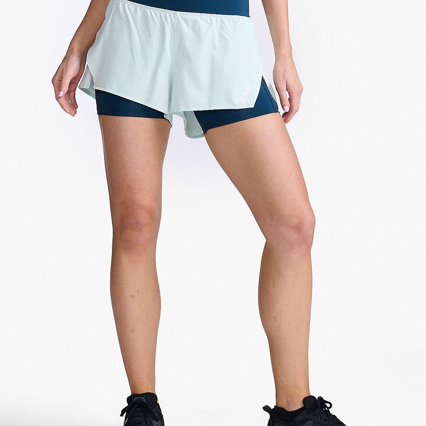 Image Short 2 En 1 Aero 4" - Femme | 2xu /// Triathlon Store