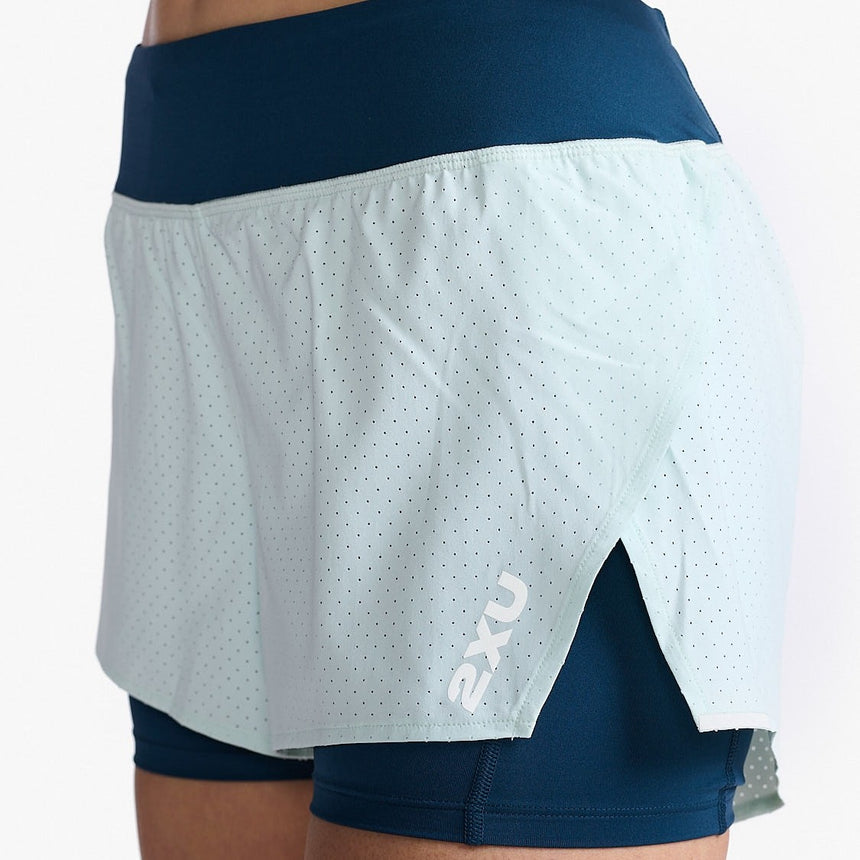 Image Short 2 En 1 Aero 4" - Femme | 2xu /// Triathlon Store