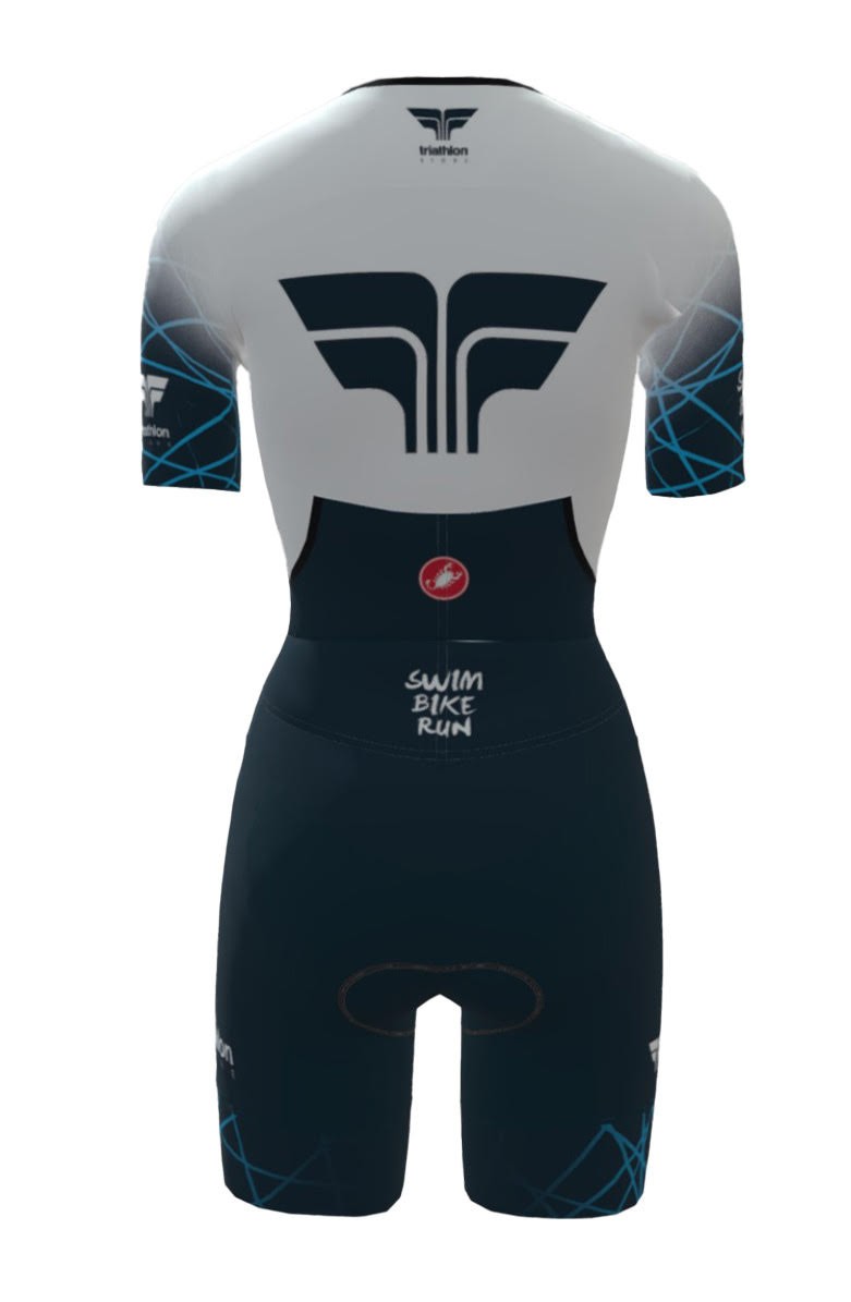 Image Sanremo 2 Triathlon Store Blanc Bleu - Femme | Castelli /// Triathlon Store