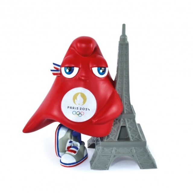 Image Figurine Mascotte Jo Paris 2024 Tour Eiffel | Doudou Et Compagnie /// Triathlon Store