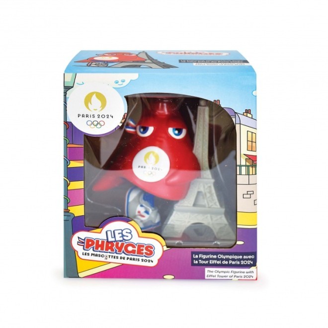 Image Figurine Mascotte Jo Paris 2024 Tour Eiffel | Doudou Et Compagnie /// Triathlon Store