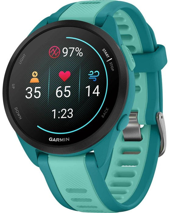 Image Forerunner 165 Music Turquoise | Garmin /// Triathlon Store