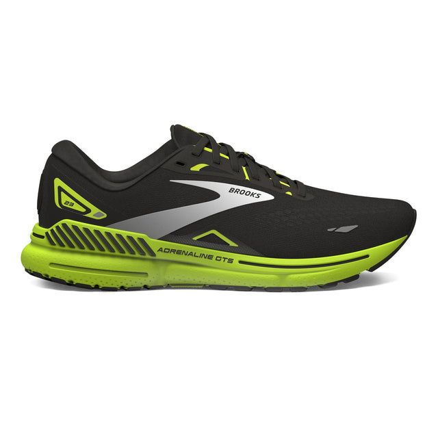 Image Adrenaline Gts 23 Black Green White - Homme | Brooks Running /// Triathlon Store