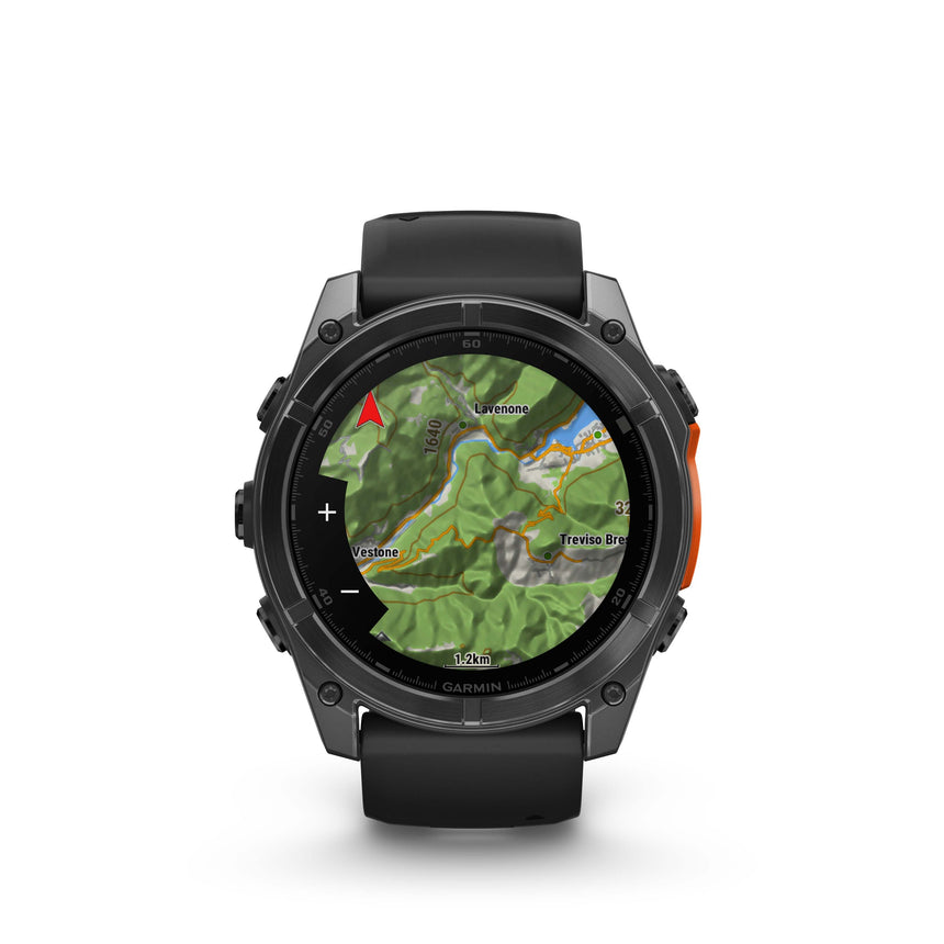 Image Fenix 8 Amoled 51 Titane Noir | Garmin /// Triathlon Store