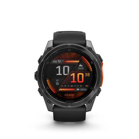 Image Fenix 8 Amoled 51 Titane Noir | Garmin /// Triathlon Store