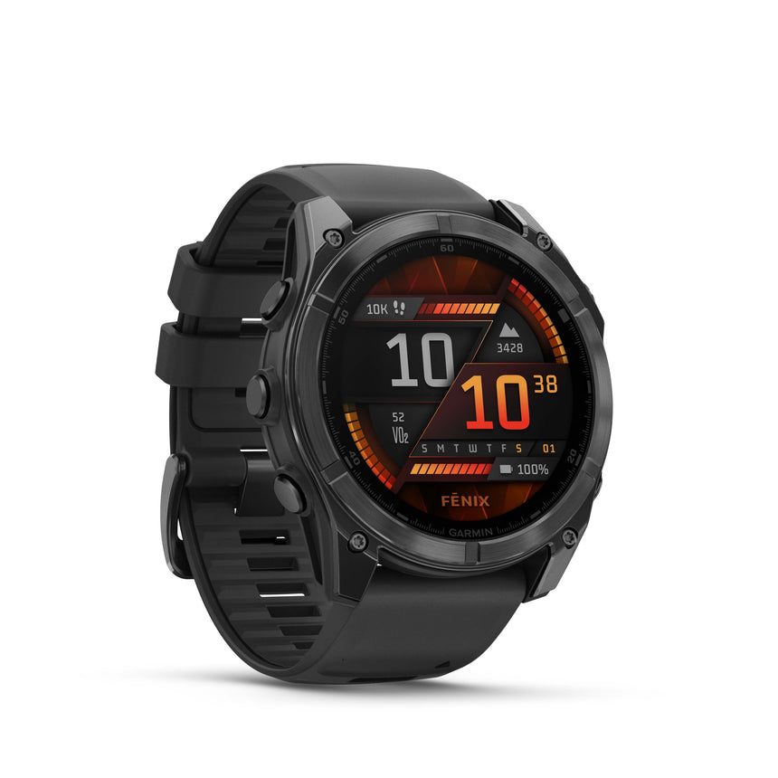 Image Fenix 8 Amoled 51 Titane Noir | Garmin /// Triathlon Store