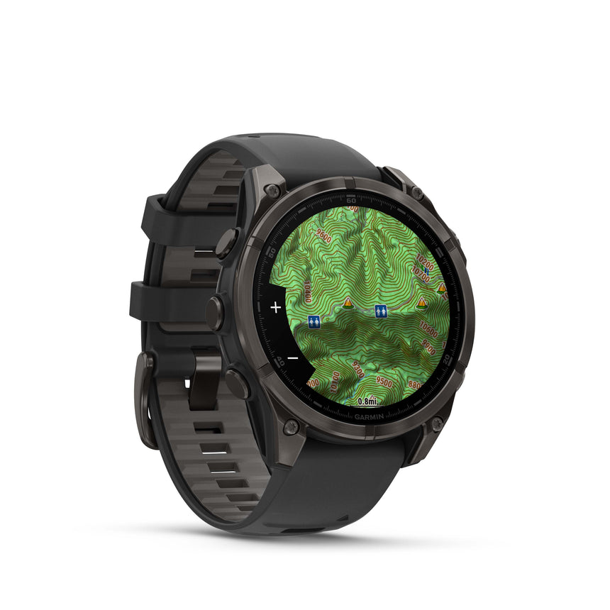 Image Fenix 8 Amoled 47mm Titane Noir | Garmin /// Triathlon Store