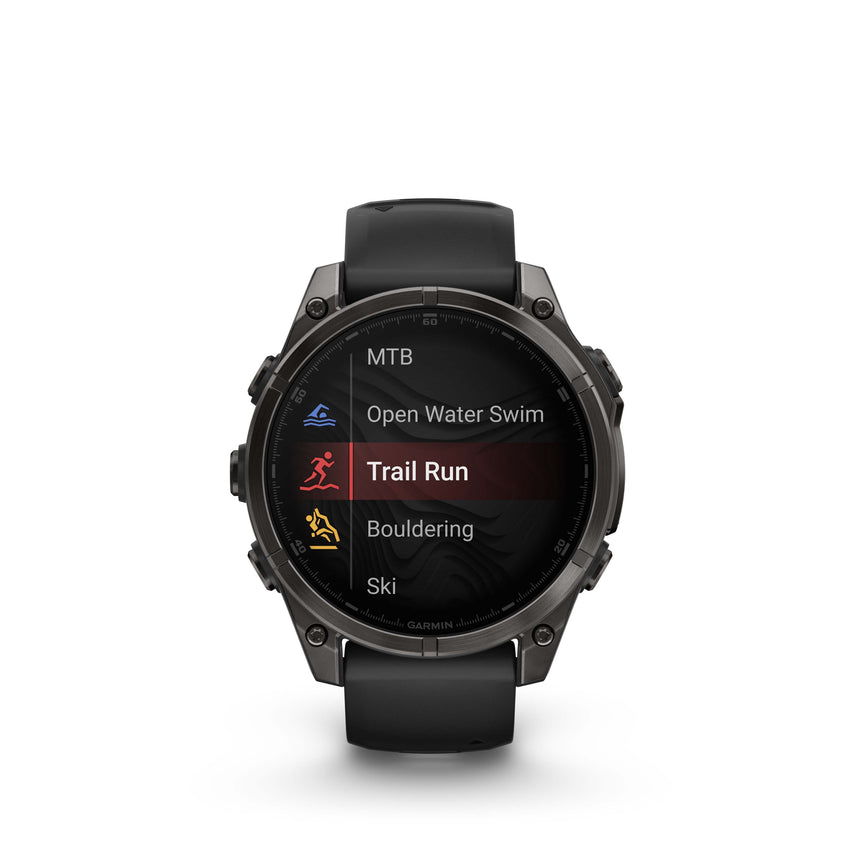 Image Fenix 8 Amoled 47mm Titane Noir | Garmin /// Triathlon Store