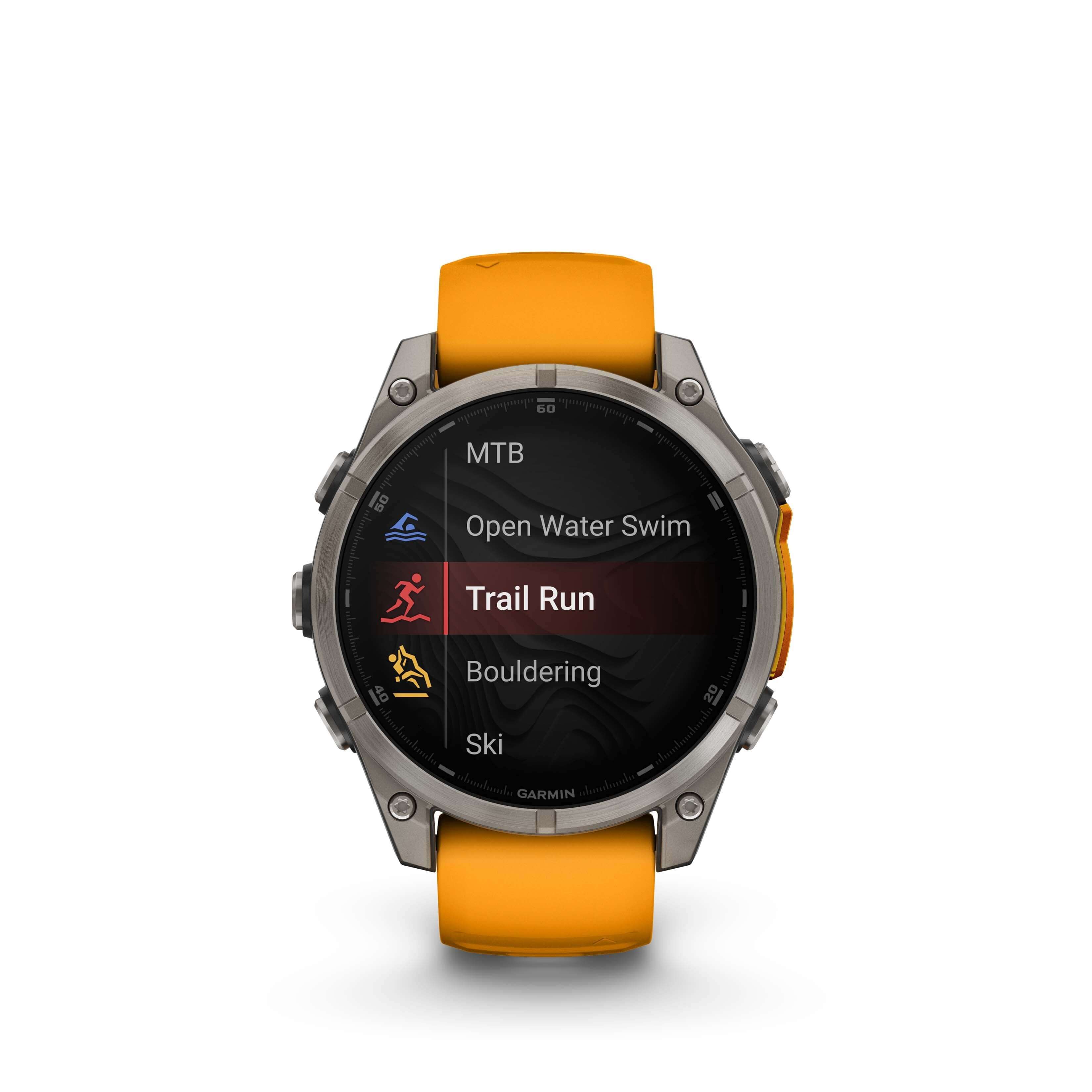 Fenix ​​8 AMOLED 47 mm Titanio Naranja | Garmin /// Tienda de