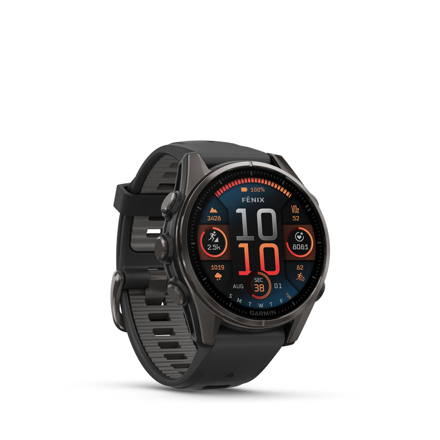 Image Fenix 8 Amoled 43mm Titane Noir | Garmin /// Triathlon Store