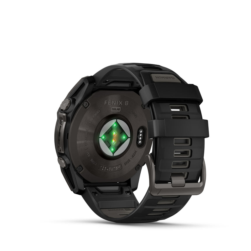 Image Fenix 8 Solar 51mm Titanium Noir | Garmin /// Triathlon Store