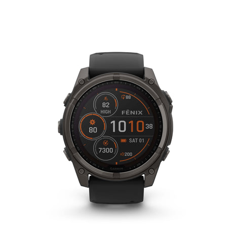 Image Fenix 8 Solar 51mm Titanium Noir | Garmin /// Triathlon Store