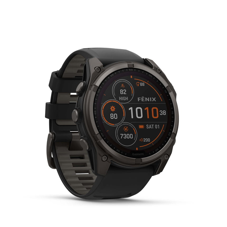 Image Fenix 8 Solar 47mm Titanium Noir | Garmin /// Triathlon Store